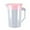 Pink, variant on Large Capacity Water Kettle, Food Grade Cooler Jug, 2000ml Transparent Measuring Tea Pitcher, Easy to Clean Durable ABS Plastic Container
