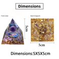thumbnail image 3 of Generador de energía de cristal Natural, pirámide de resina, Peridoto, amatista, Reiki, Chakra curativo, herramienta de meditación, decoración de habitación, 3 of 4