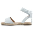 thumbnail image 3 of Journee Womens Emelie Espadrille Flat Sandals, Widths Available, 3 of 10
