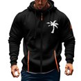thumbnail image 2 of CONZONE Mens Casual Hoodies Long Sleeve Pullover Hoodie for Men Zip Up Graphic Hooded Sweatshirts With Pocket, 2 of 4