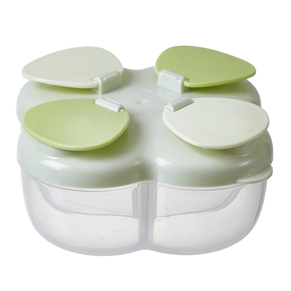 Dispensador de fórmula ZRHR portátil de 4 compartimentos, antiderrames