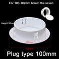 thumbnail image 2 of 40-100mm Decorative Wall Hole Cover Protective Vents Decor Cap Plastic Plug, 2 of 9