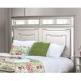 thumbnail image 3 of Silver Gorgeous 1pc California King Size Bed Mirror Panel Accents Bedroom Furniture Bun Feet Elegant Bedroom Furniture Wooden, 3 of 6
