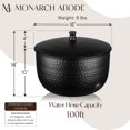 thumbnail image 3 of Soporte para manguera de jardín Monarch Abode 100 pies, metal negro, 3 of 8