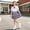 Purple, variant on Kids Girls School Uniform 3 Piece Set - Black Pleated Skirt & Short Sleeve Blouse with Brooch for 2 Years Old,Size 12-13T