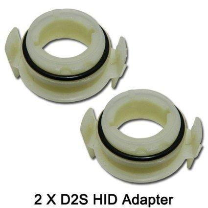 - Xotic Tech D2S HID Bulbs Holders Adapters For Halogen Headlights 1999-2006 BMW E46 3 Series