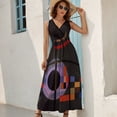 thumbnail image 6 of Wassily Kandisky Counter Weights (Gegengewichte) - abstract art Sleeveless Dress summer clothes for women Women's long dress, 6 of 6