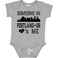 thumbnail image 3 of Inktastic Portland Oregon Someone Loves Me Skyline Boys or Girls Baby Bodysuit, 3 of 5