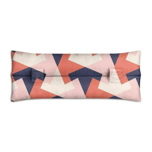 Abstract Post Surgery Seatbelt Pillow - Soft Mastectomy Cushion for Car - Heart Surgery Recovery & Chest Protector - Stylish Geometric Design
