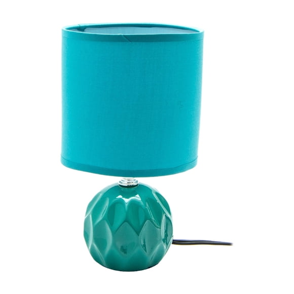 Ceramic Table Lamp With Shade Jolene Teal