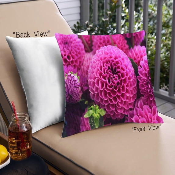 Ahgly Company Color Focus Pink Outdoor Throw Pillow, 18 inch by 18 inch
