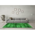 thumbnail image 3 of Ahgly Company Indoor Round Oriental Green Industrial Area Rugs, 5' Round, 3 of 4