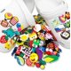 thumbnail image 5 of 100 piezas de accesorios de decoración de zapatos, accesorios de hebilla de goma suave de PVC con agujero para flores y zapatos, 5 of 5
