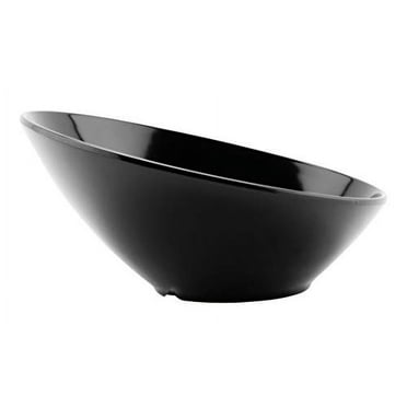 G.E.T. Angled Salad / Dinner Bowl ,12 Ounce, Black