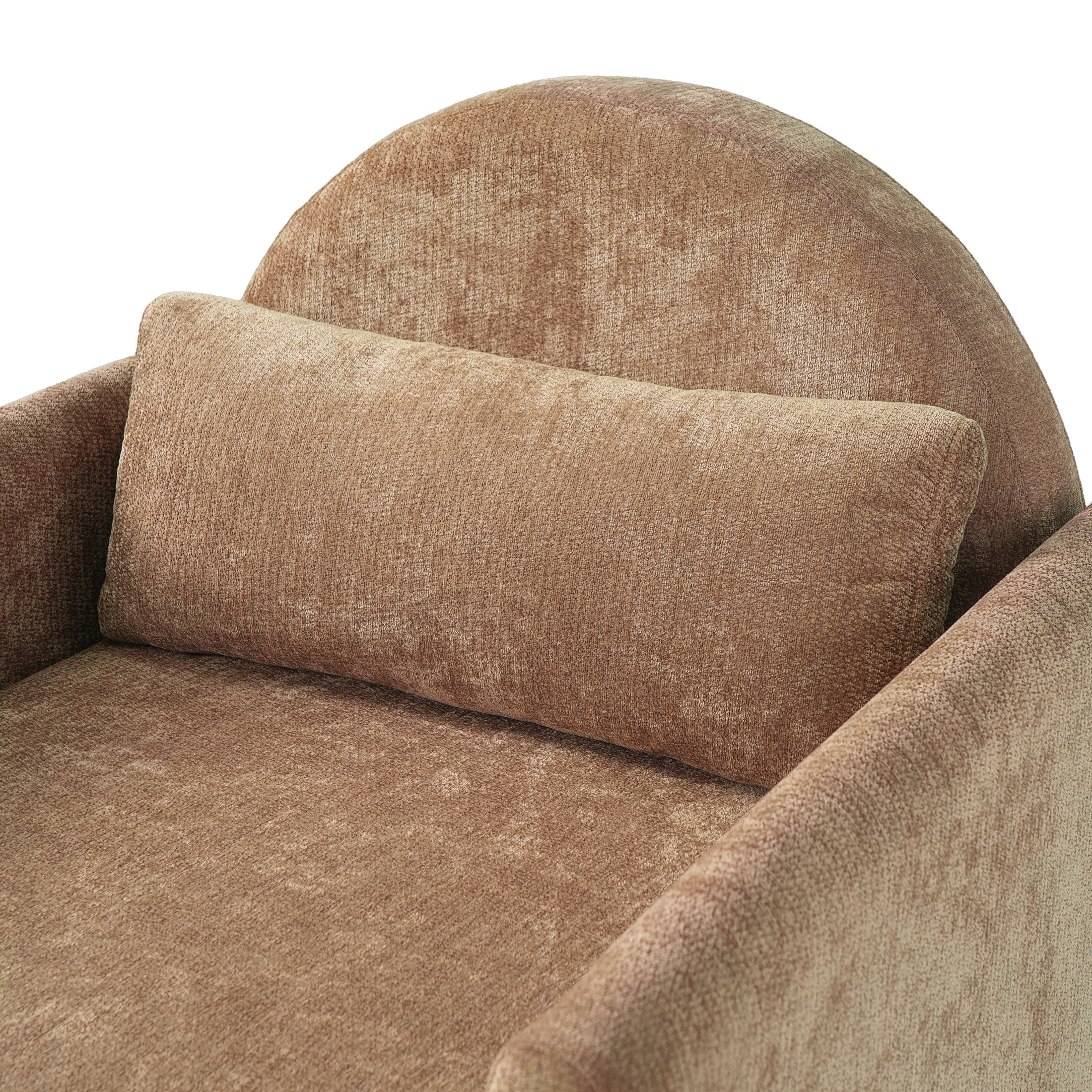 Christopher Knight Home Modern Pet Friendly Accent Chair with Pillow and Hidden Nook, Coffee