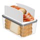 thumbnail image 1 of Rebanadora de pan mejorada para pan casero con caja de pan Guía para cortar pan Ancho ajustable Guía de corte plegable y compacta con bandeja para migas Idoneidad para pasteles de bagels de pan casero, 1 of 7