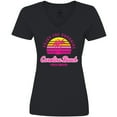 thumbnail image 3 of Inktastic Summer Enjoy the Sunshine Carolina Beach North Carolina Pink Women's V-Neck T-Shirt, 3 of 5