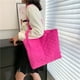 thumbnail image 4 of Bolsa de mano casuales para mujer de hombro acolchado de algodón grande (rosa) Ehuebsd Para Estrenar, 4 of 9