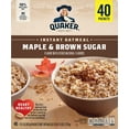 thumbnail image 3 of Quaker Instant Oatmeal Maple & Brown Sugar 1.51 Oz 40 Count, 3 of 4