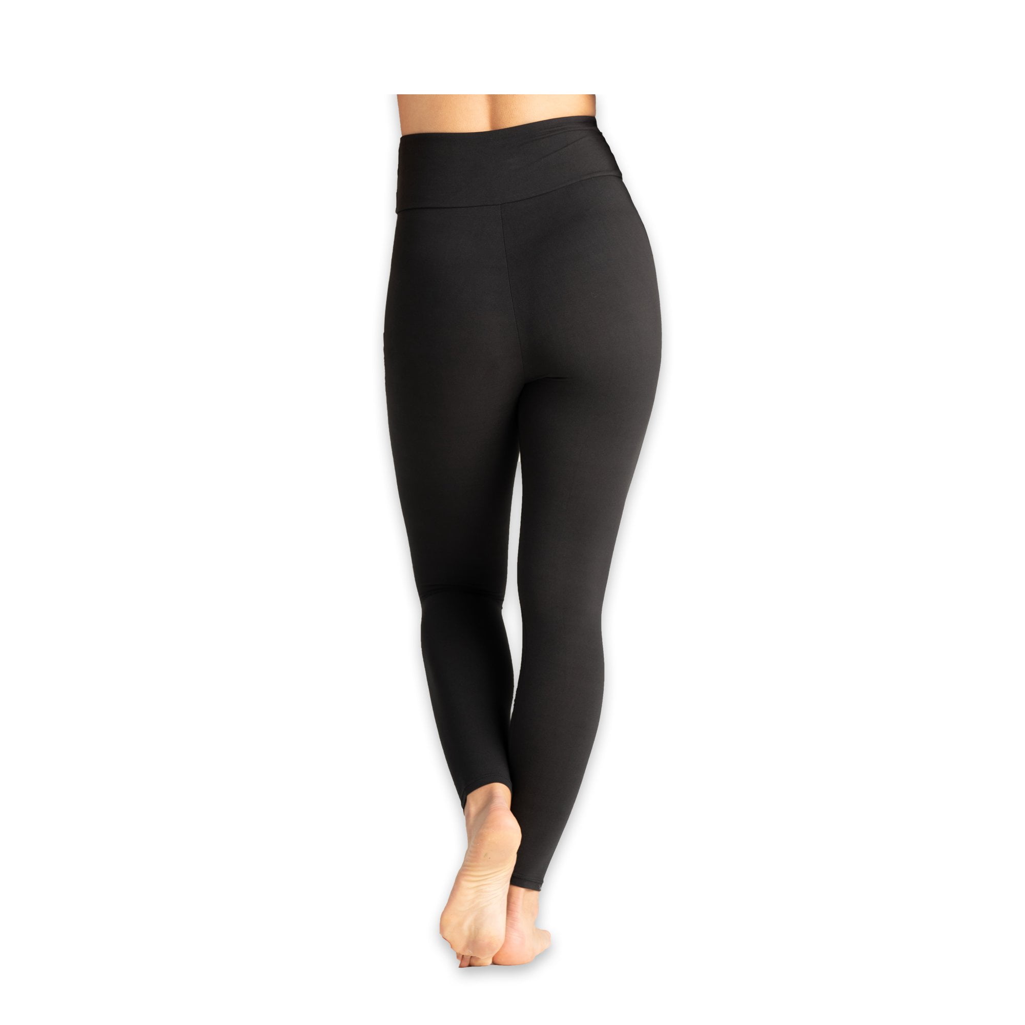 On the Go Women's High Waist Leggings (1 Pair, Black, Size L-2X) - SuperSoft Slimming Tummy Control Yoga Pants