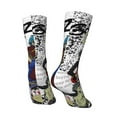 thumbnail image 4 of Gorillaz Adult Socks Casual Tube Socks Durable Comfort Calf Socks Soft Elastic Crew Socks White, 4 of 9