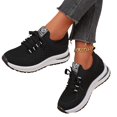 thumbnail image 5 of YOUYEDIAN Sneakers for Women Fashion Lace-up Breathable Mesh Casual Platform Comfy Sneakers Versatile Soft Mesh Slip On Sport Walking Shoes, 5 of 5