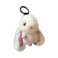 thumbnail image 1 of Guardurnaity Llavero de conejito suave y esponjoso para mochilas | Llavero con colgante de conejo adorable y pompón Accesorios de disfraces A, 1 of 6