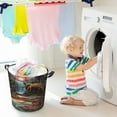 thumbnail image 6 of Dinosaur 3D Pattern Print Foldable Laundry Basket for Clothes Storage Hamper, 6 of 8