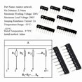 thumbnail image 2 of 10pcs 5 Pin Resistor Network Array,5% Inline 2.54mm Pitch SIP Exclusion Resistor -1.5K-A5P, 2 of 2