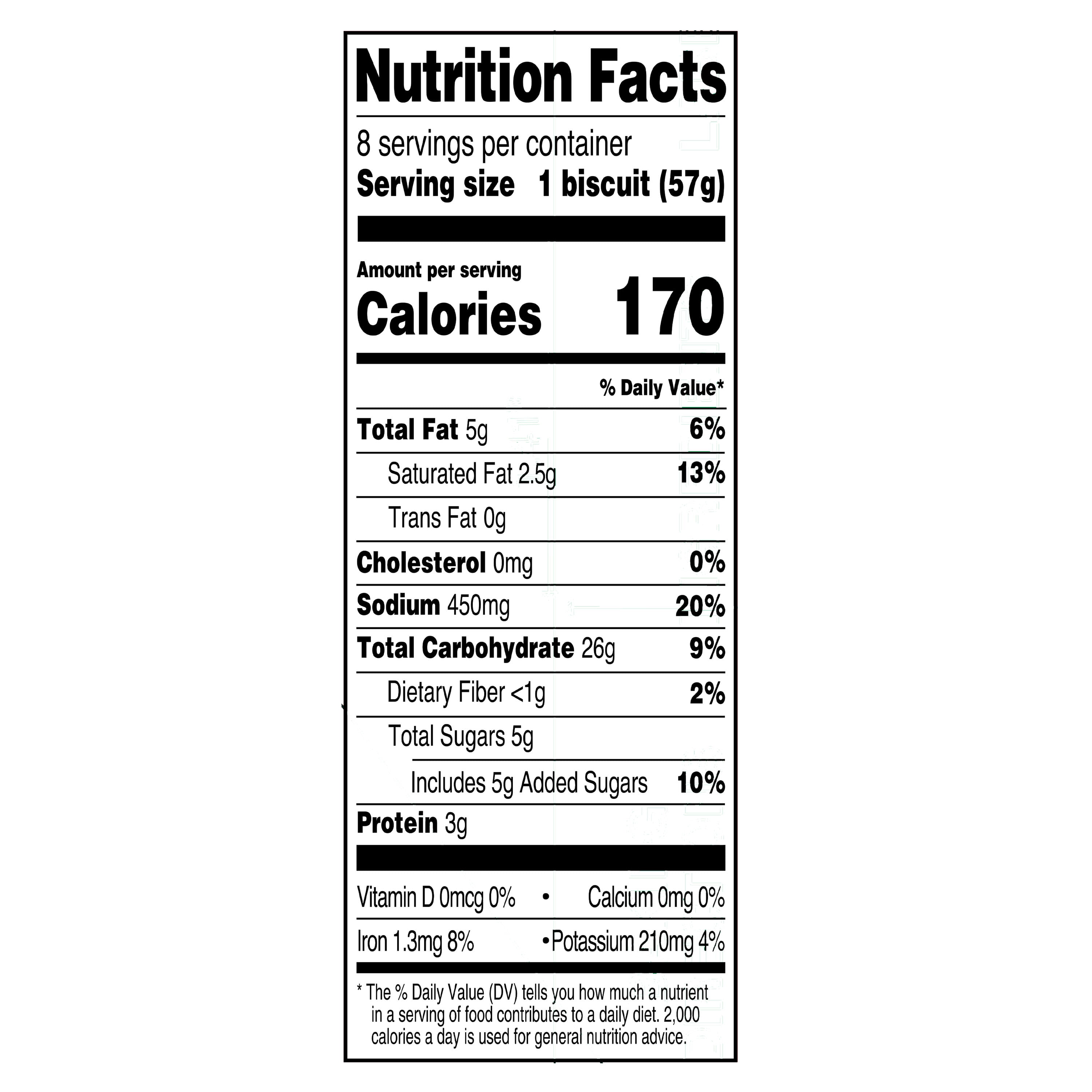 Great Value Flaky Jumbo Buttermilk Biscuits, 16 oz, 8 Count