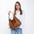 Realer Handbag Women's Shopper Bag Tote Leather Shoulder Bag Large