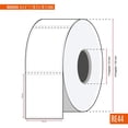 thumbnail image 2 of 24 Rollos de Etiquetas Térmicas Blancas Koovi 4x4 Pulgadas (102x102 mm) - 500 Etiquetas por Rollo, Precisión y Durabilidad, 2 of 5