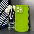 thumbnail image 2 of Solid Color Big Wave Suitable Apple 13 Phone Case IPhone 15Pro Solid Color 12 Couple 11/XR Anti Drop Soft Case LXY, 2 of 7