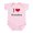 Petal Pink, variant on CafePress - I 'Heart' Grandma Bodysuit - Baby Light Bodysuit, Size Newborn - 24 Months