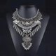 thumbnail image 3 of Collar de mujer, collar punk bohemio grueso con flecos largos, 3 of 3
