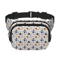 thumbnail image 1 of Disketp Pirate Skull And Anchor Riñonera de Doble Capa, Bolsa de Cintura Ajustable para Viajes, Correr y Senderismo, Riñonera Ligera para Hombre y Mujer, 1 of 9