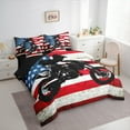 thumbnail image 3 of Homewish Motorcycle Game 7-Piece Twin Bedding Sets,Exterme Sport Bedding Comforter Set,American Flag Sheet Sets For Boys Teens,Super Cozy Room Decor Reversible, 3 of 8