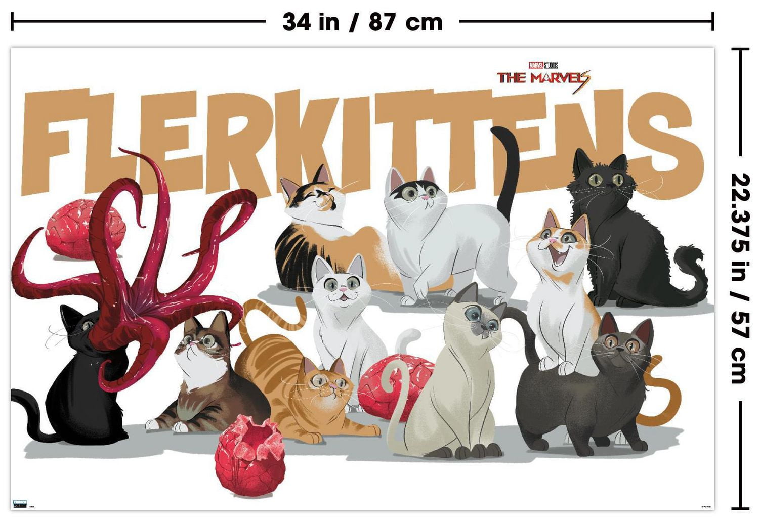 Marvel The Marvels - Flerkittens Wall Poster, 22.375" x 34"
