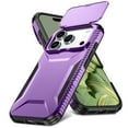 thumbnail image 2 of Compatible with iPhone 17 Pro Phone Case,With Sliding Camera Cover,2-in-1 Heavy Duty Design,Rugged Non-Slip Shockproof Anti-Scratch Protection Anti-fall Durable Phone Case,Purple, 2 of 7