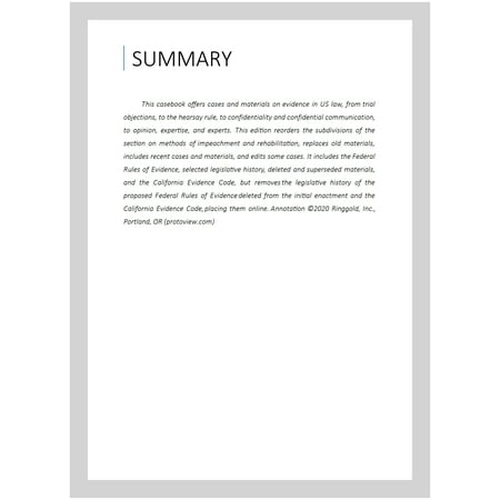 UPC: 9781634603423 | Evidence  Cases And Materials 13 Revised edition