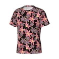 thumbnail image 5 of Qekee Lilies Flowers Classic Fit T-Shirt Men's Shirt Men's Tight Short Sleeves for Exercise, Running, Mountaineering - Lilies Flowers, 5 of 9
