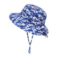thumbnail image 1 of Simplicity Floppy Sun Hat for Baby Boys with String 0-12 Months, Blue Camo, 1 of 6