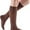 Chocolate, variant on mediven comfort for Men & Women, 20-30 mmHg Calf High Closed Toe Compression Stockings, Ebony, IV (Extra Wide)-Petite