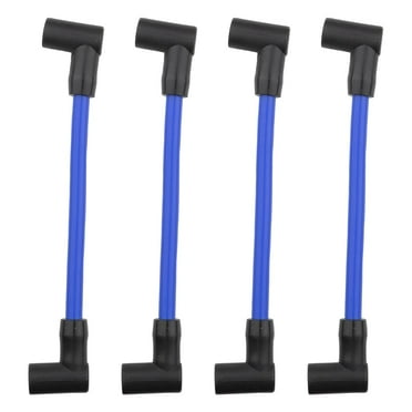 KASturrboo Premium Marine Spark Plug Wires, Blue, 4 Pieces