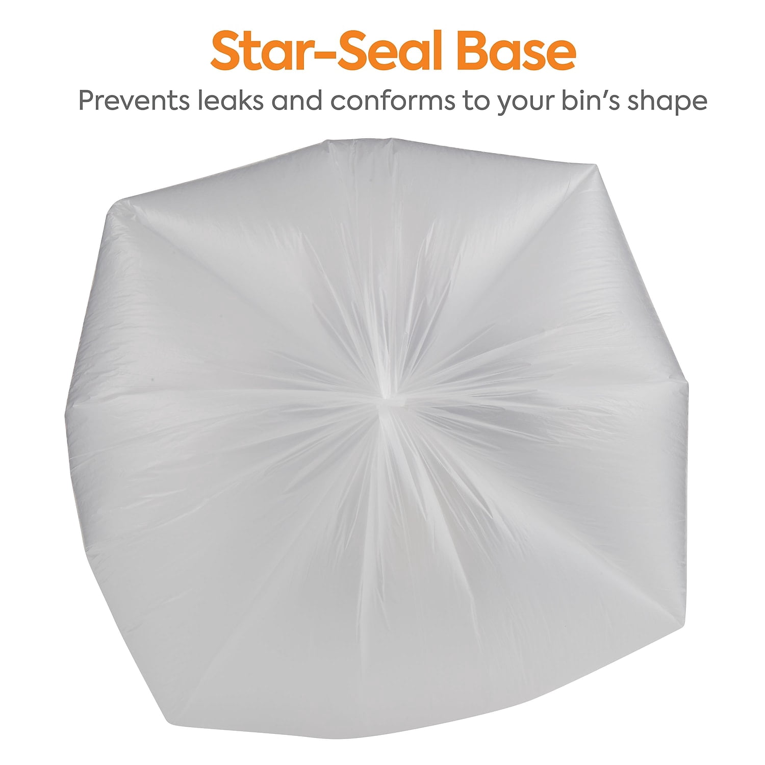 Staples Coastwide Professional 30 Gallon Trash Bag 30" x 37" High Density 8 mic Natural 500 Bags/Box