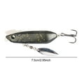 thumbnail image 5 of Hyasfey 7.5CM/20G Sinking VIB Hard Lure with Spinner Blade Hook Long Casting Rotating Sequin Artificial Fishing Bait Saltwater Freshwater Bass Pike Fishing Accessories, 5 of 7