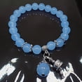 thumbnail image 3 of Pulsera con amuleto de prosperidad y buena suerte con cuentas de piedra natural, 3 of 7