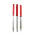 thumbnail image 1 of Miangastore 3Pcs Stainless Steel Stretchable Flagpoles for Tour Guide Telescopic Flag Posts Portable Teaching Rods for School Outdoor Travel, 1 of 8