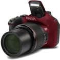 thumbnail image 6 of MINOLTA MN67Z 20 MP / 1080P FHD Bridge Digital Camera w/67x Optical Zoom (Red) Bundle with 32GB Memory Card + Camara Bag + Cleaning Kit + Vlogging Tripod + Accessories, 6 of 7