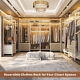 thumbnail image 6 of 6-Tier Heavy Duty Reversible Clothes Rack with Shelves & 2 Drawers - Space Saving Wardrobe System, Freestanding Closet Organizer with Hooks for Home/Office/Laundry,Whhite Oak, 6 of 7